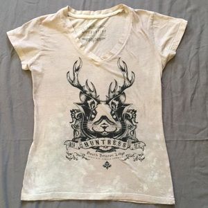 Serpentine jackalope huntress distresses top